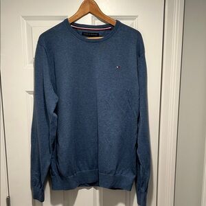 Tommy Hilfiger Men's Slate Blue Crewneck Sweater
